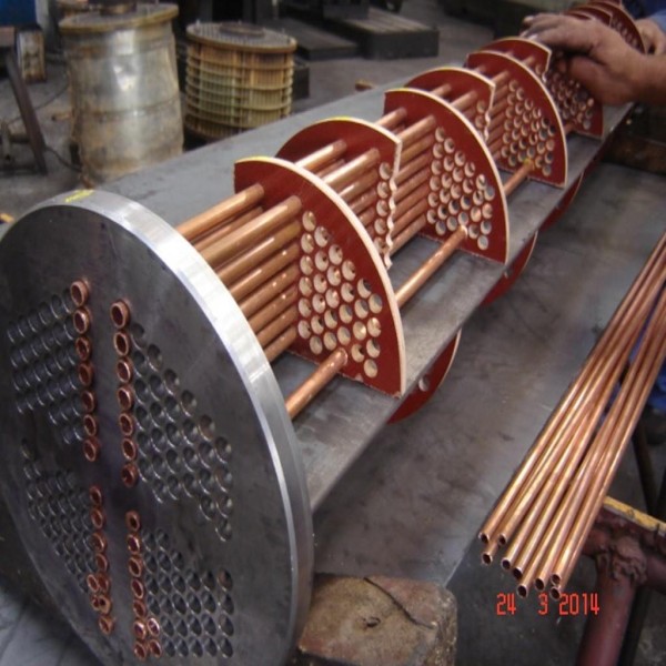 Copper tubing protected by anti-corrosive coolant